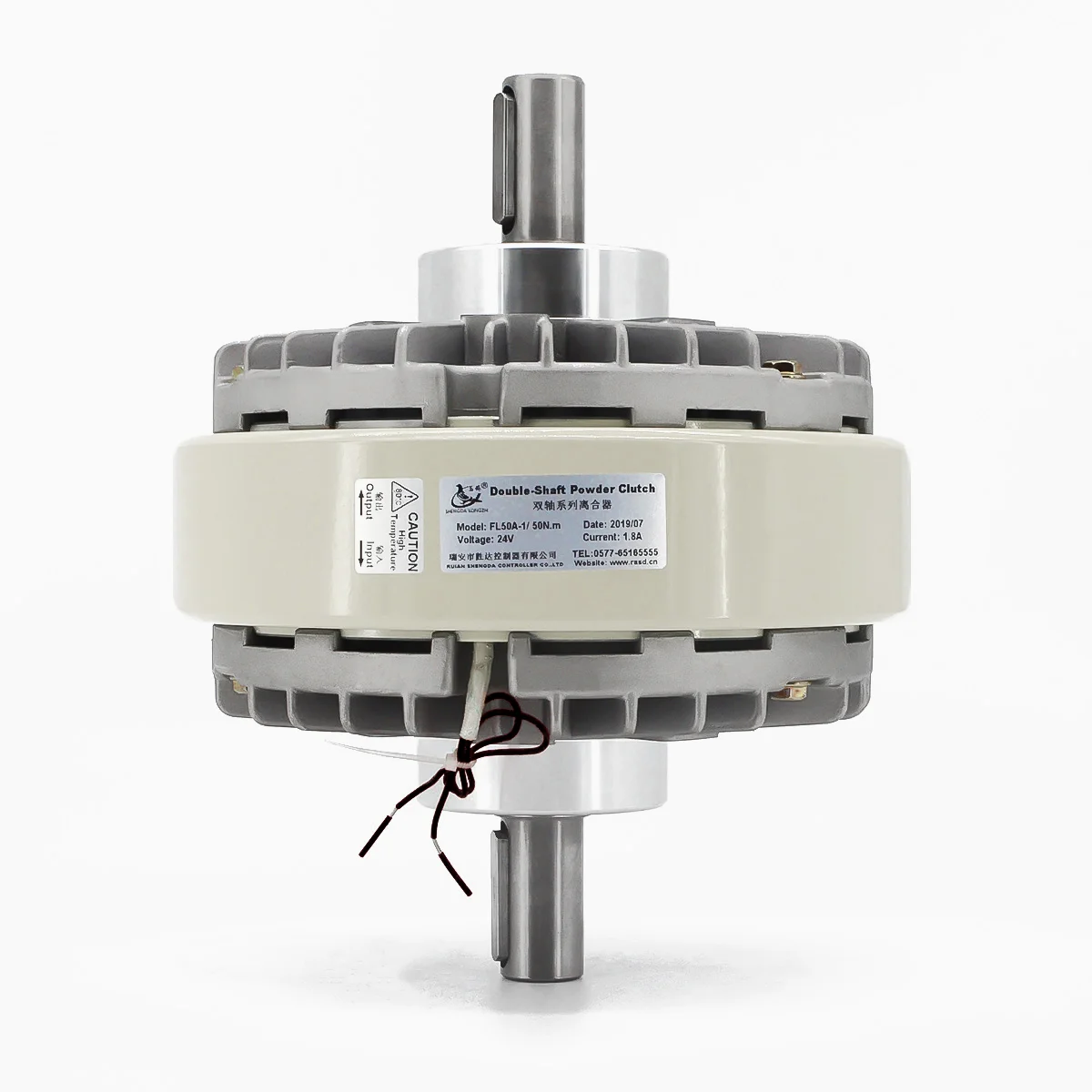 SHENGDA FLA-1Y Factory Supply Double-Shaft Magnetic Powder clutch Magnetic clutch for printing machine spare part