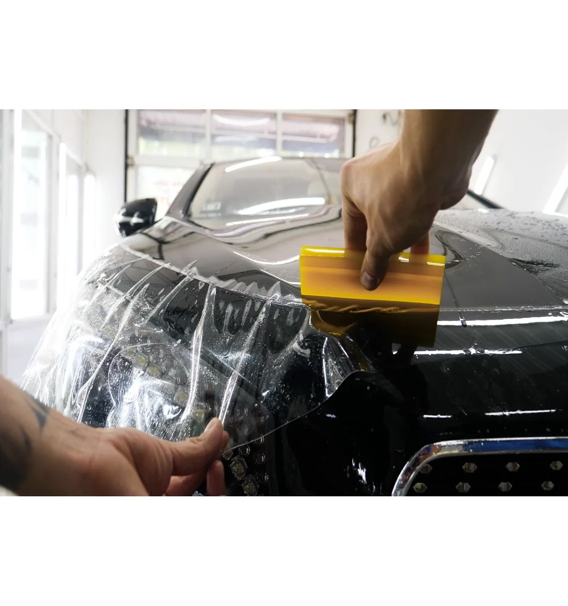 golden car wrapping color