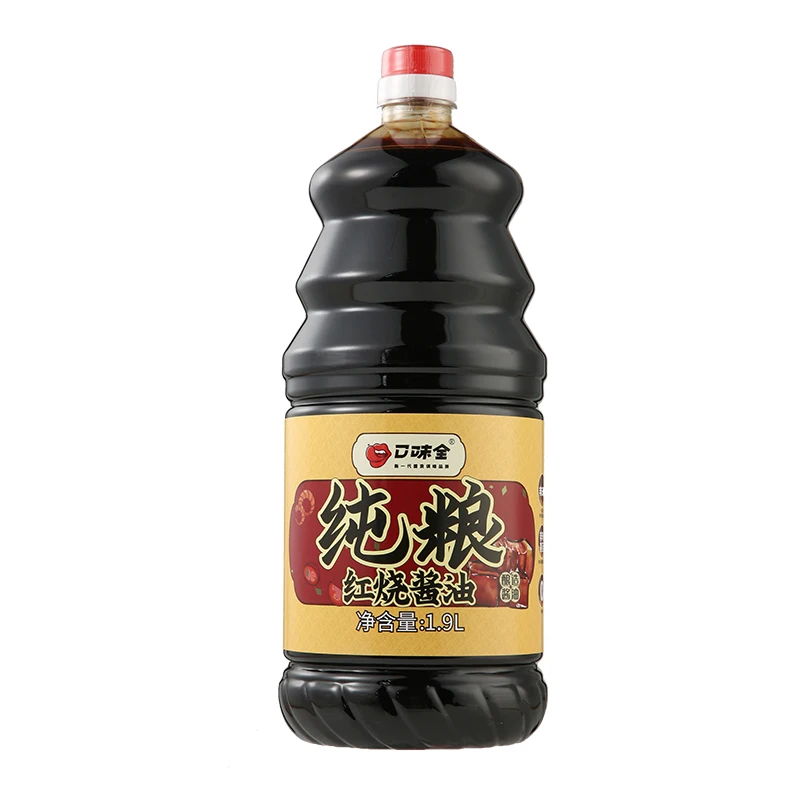 Tasty fresh braised soy sauce 1.9L family package grade one soy sauce