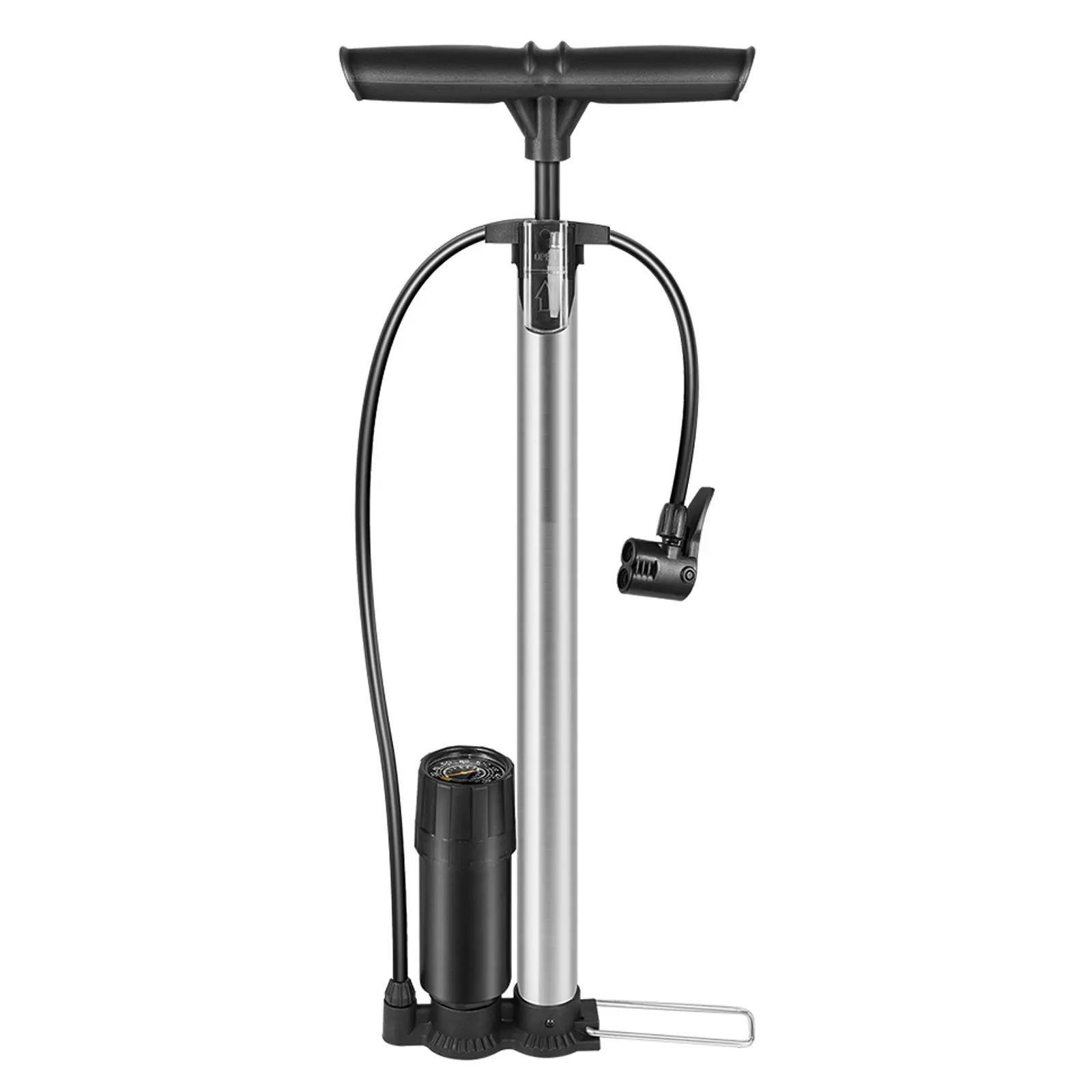 Portable 160PSI High Pressure Cycling Bike Floor Pump Air Inflator Schrader Presta Valve Road MTB Bicycle Tire Pump