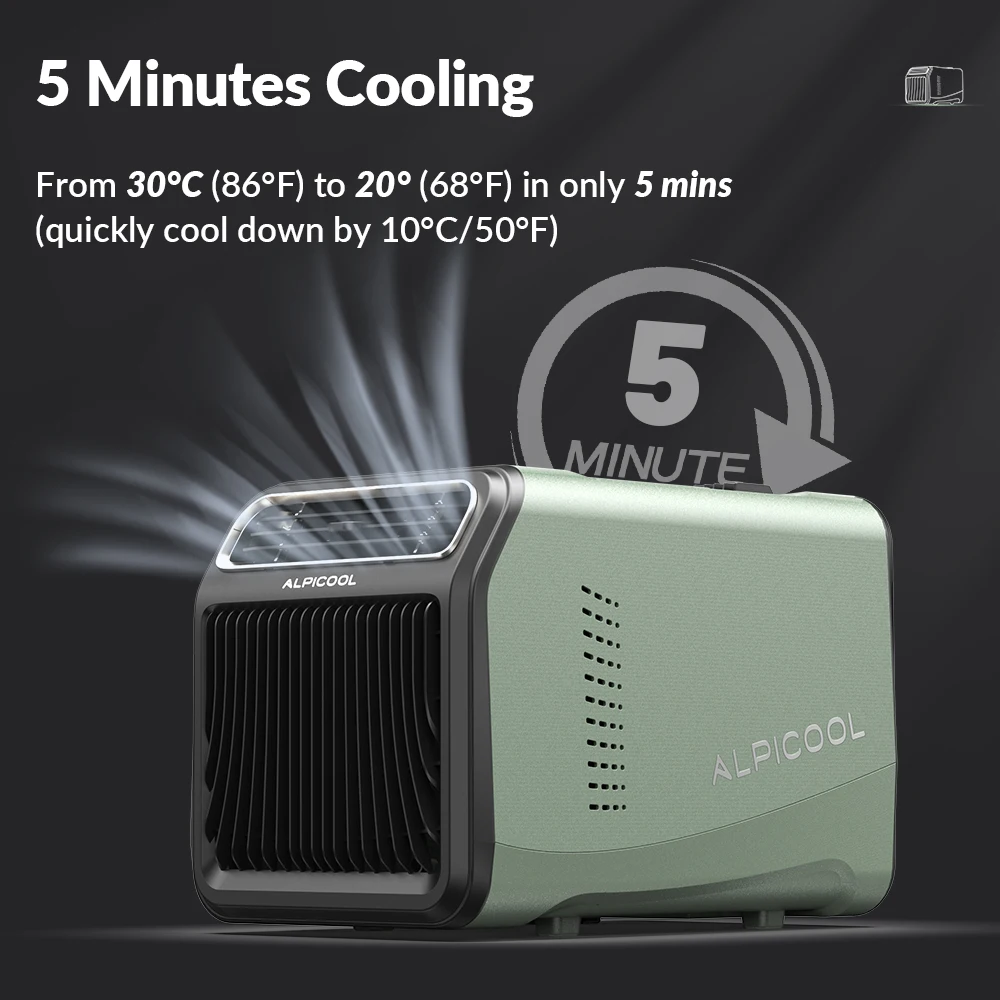 Alpicool 5100BTU mini portable air conditioner compressor ac mobile air conditioner mobile  220V/110V AC mini air conditioning