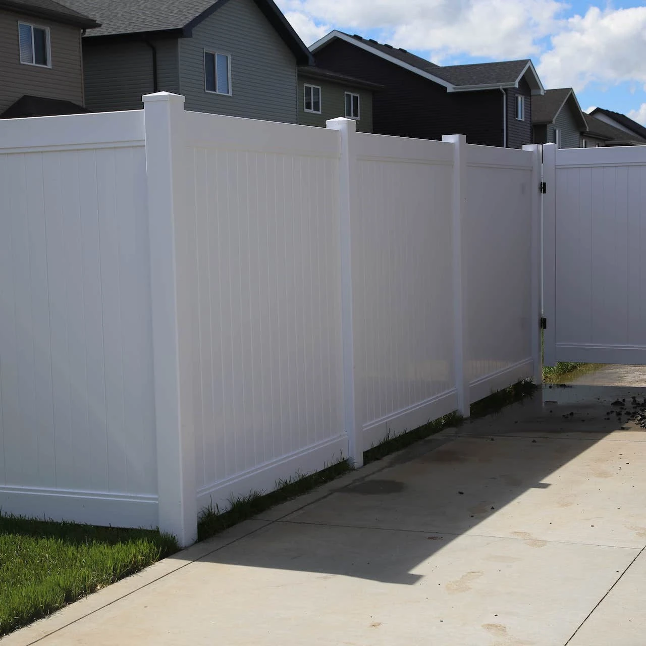 Virgin vinyl  pvc fence  Panels Post full privacy wall  temporary fencing panel construction Garden Farm