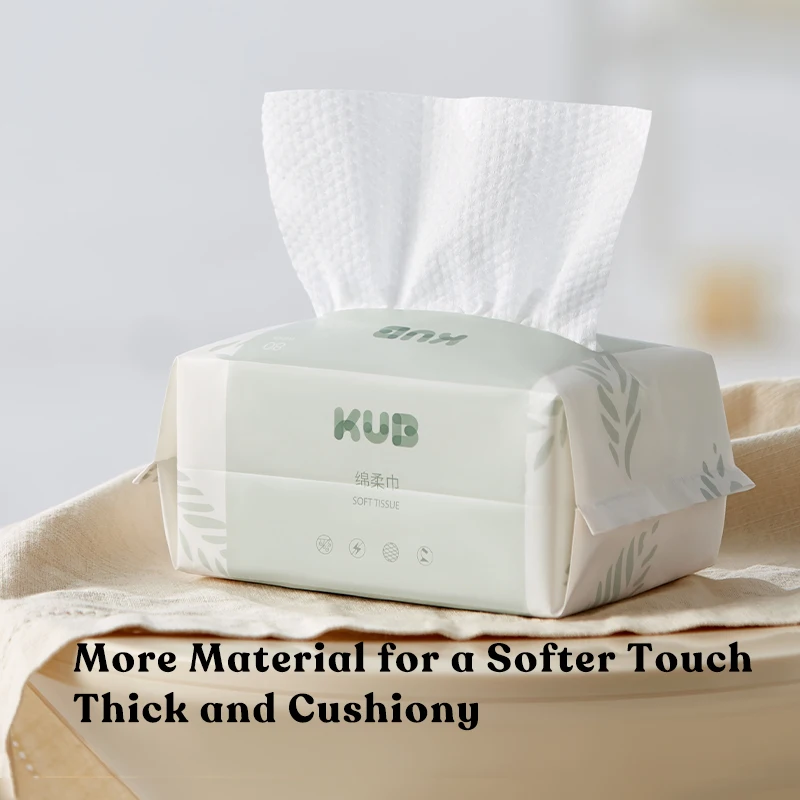 KUB Baby Daily Cleaning Care 80pcs Dry and Wet Wipes Skin Friendly Soft Baby Cotton Tissue