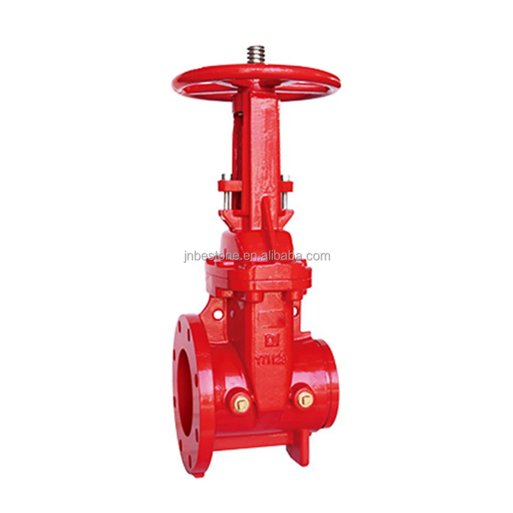ANSI /AWWA C515 Standard Resilient EPDM Wedge Os &Y 300 PSI Gate Valve-Flanged x Grooved End