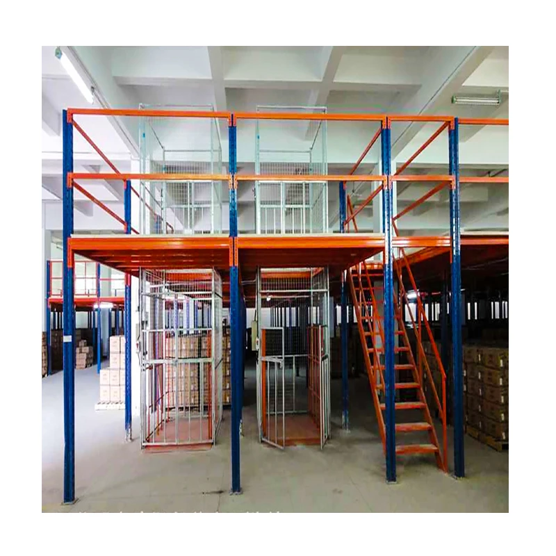 Heavy duty racks warehouse mezzanine floor for fabric with forklift picking warehouse rack for sale