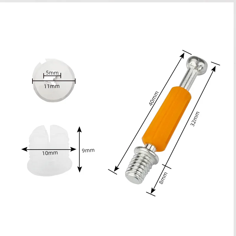 Wholesale Furniture Accessories 15*11.5mm Cam Lock Hardware 3 in 1 Minifix Fastener plastic furniture connector fittings