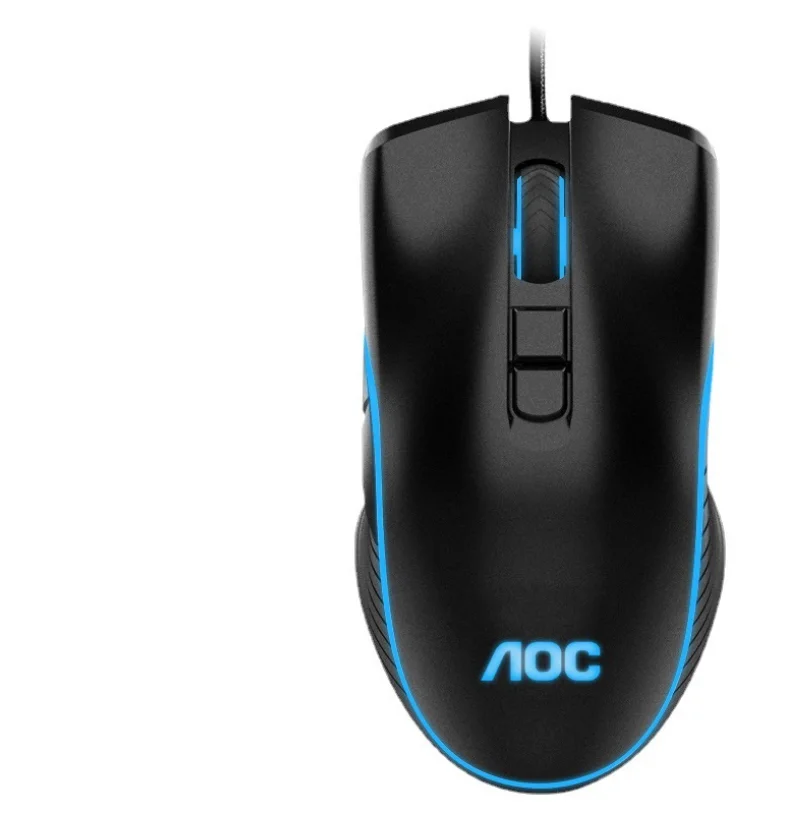 for AOC GM100 Gaming LOL Eating Chicken 6D Game Colorful Luminous Wired Big Mouse Office Home Internet Cafe Business