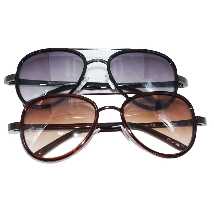 2022 Top Selling Products in USA High Quality Shiny Black Brown sun glasses Full Frame Plastic Sunglasses Unisex