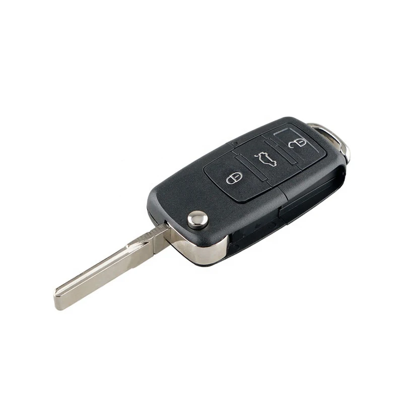 High Quality Flip Auto Car Key 3 Buttons 433MHz ID48 Chip Fob Remote Key For VW Passat Beetle Bora Polo Golf FCCID 1J0959753DA