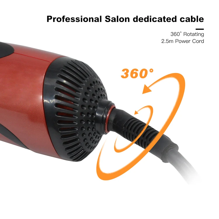 1000 Watt Hair Styling Products Rotating Electric Hair Brush Straightener Hot Air Brush Hair Dryer With 110v and 220v