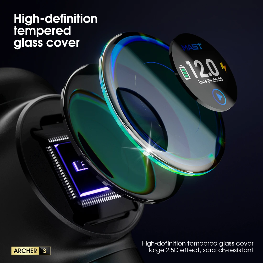 Mast Archer S Pen Electric Tattoo Machine Ultra-Fast Charging Permanent Make Up Tattoo Pen Dragonhawk