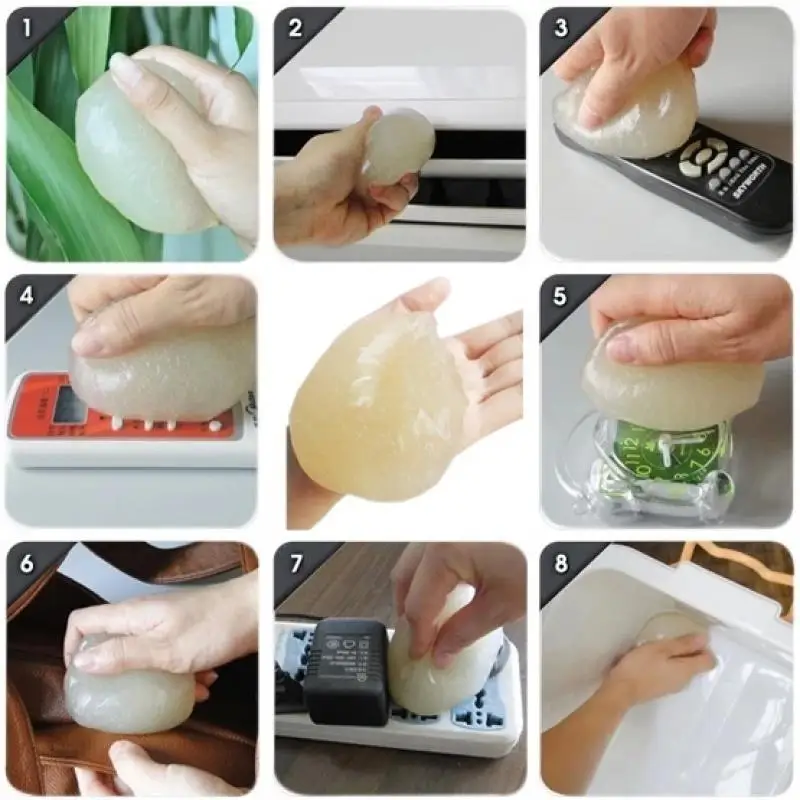 Magic Clning Tool Car Clner Glue Panel Air Vent Outlet Dashboard Laptop Home  Mud Remover Car Gap Dust Dirt Clner Soft Gel