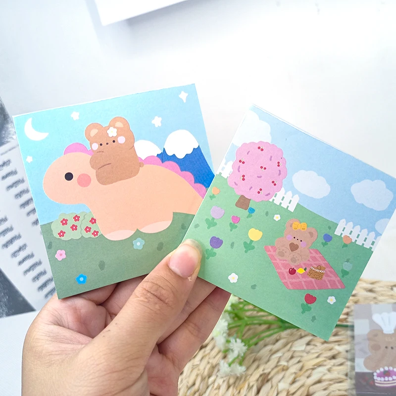 Custom Promotional Aesthetic Magnetic Lovely Memo Pad and Sticky Note for Stationery