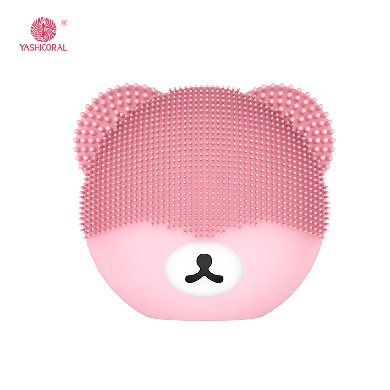 2020 Wholesale Waterproof Mini Vibration Rechargeable Silicone Deep Pore Face Cleaning Sonic Electric Facial Cleansing Brush