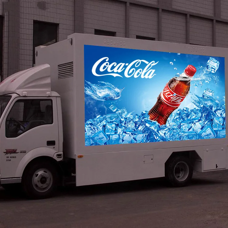 P6 outdoor full color mobile led screen trailer trailer led display