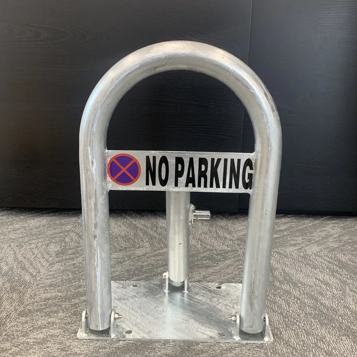 KVS High Quality Manual Bollard  fold down parking Space Protector Post Collapsible Bolt Down Locking bollard