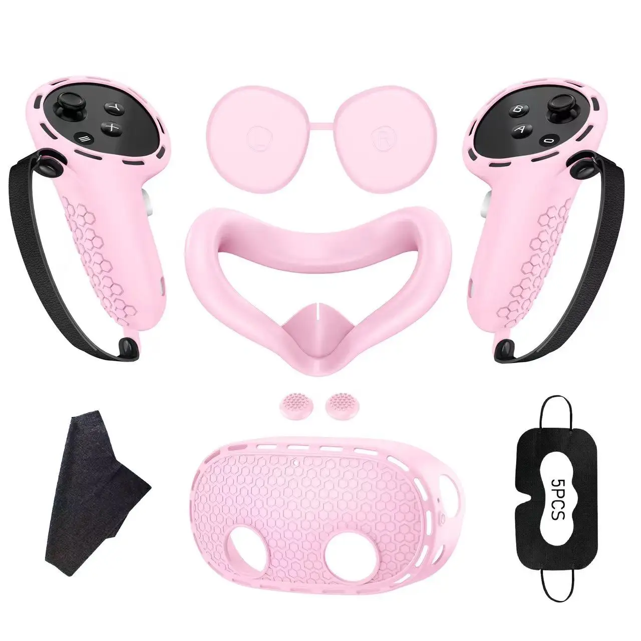 VR accessory meta Quest3s seven-piece silicone set Handle host mask