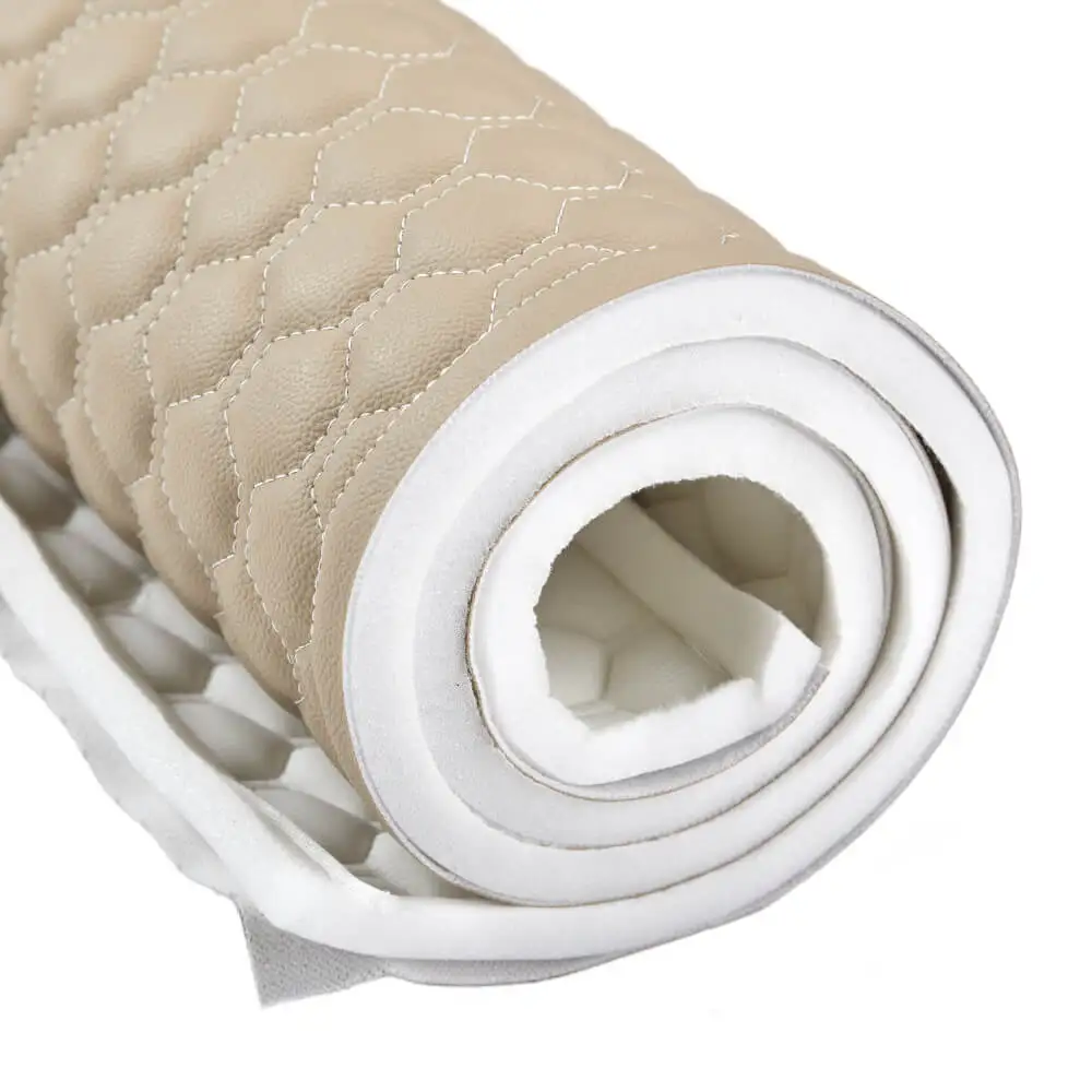 Weather Proof Fabric Vinyl Bonded Sponge Foam Backing Car Seat Leather Upholstery