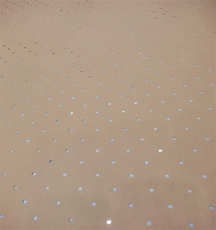 Brown Perforated Underlay Punched Paper Rolls for Garment Car Decorations Furniture Industry