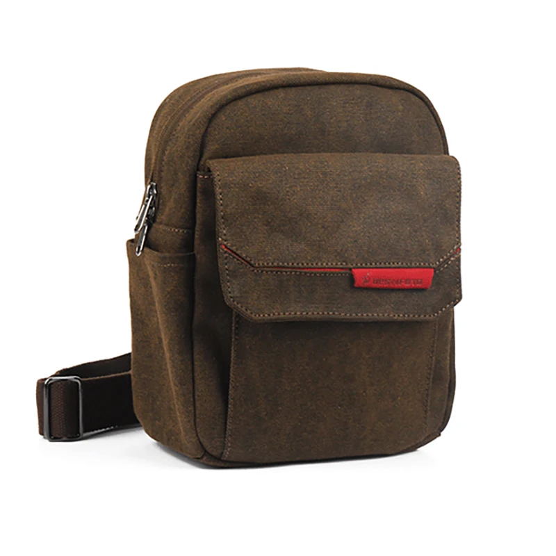 Lightweight Wear-resistant  Canvas Waterproof Bags for DSLR Camera Shockproof Sling Bag