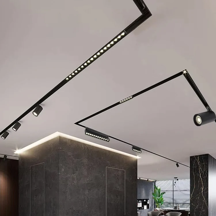 Modern Design  Low Voltage Recessed Rail Magnetic Pendant light LED Track Light for Indoor