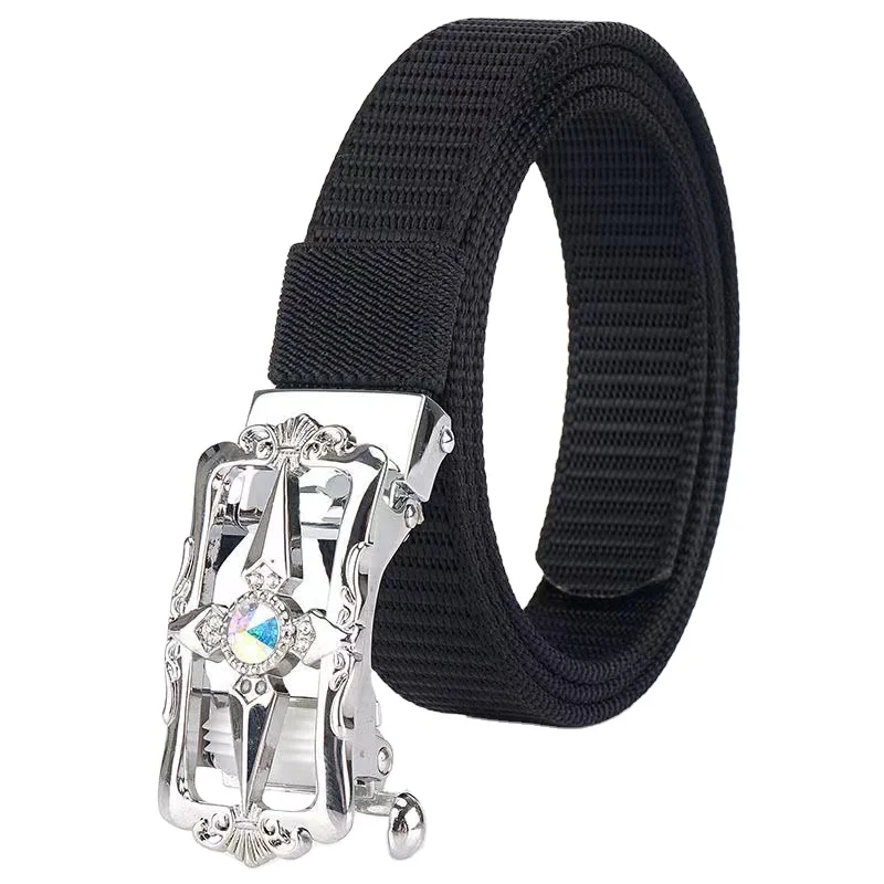 2022 New Leather Woven Belt Casual Stretch Elastic Canvas Belt