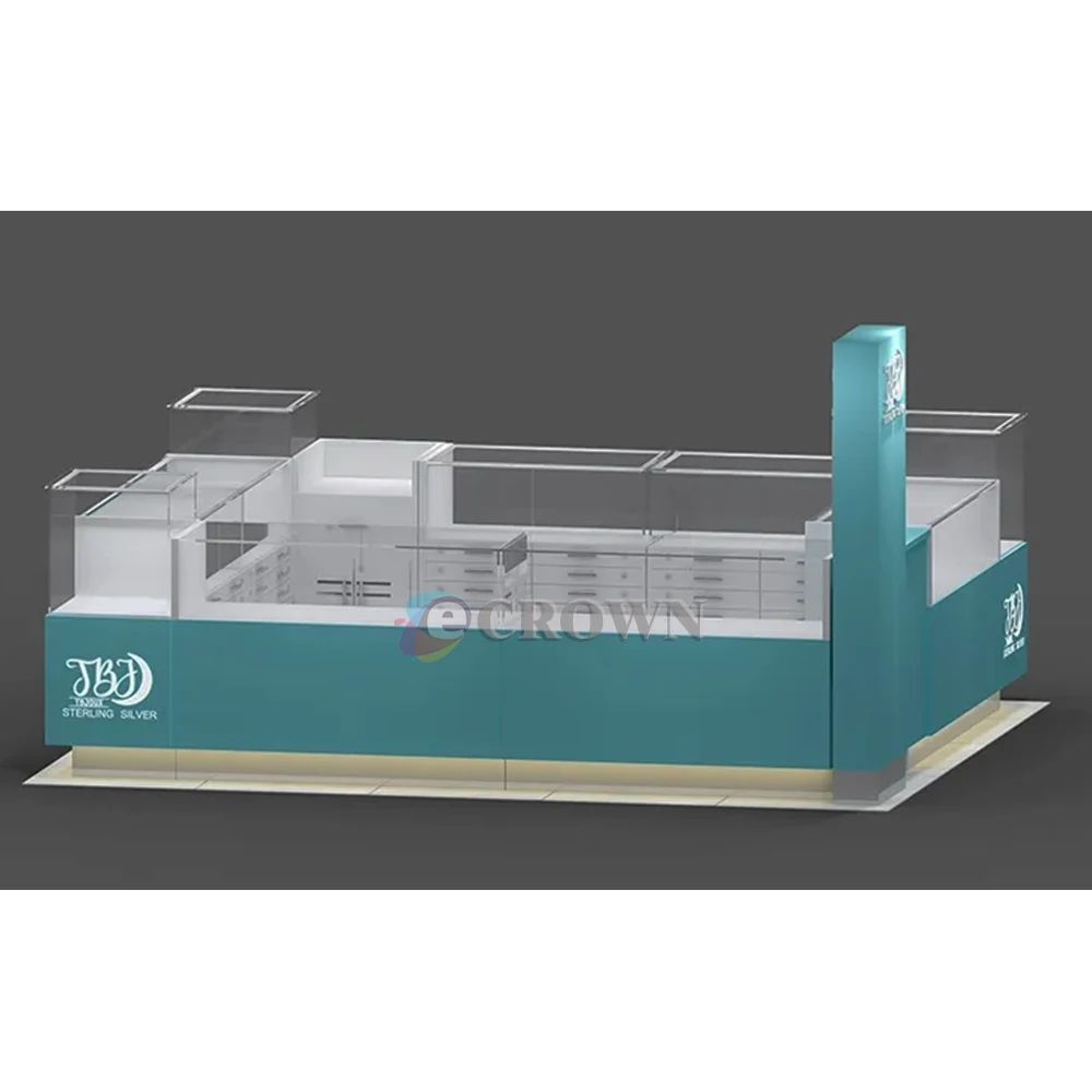Mall Kiosk Design Modern Jewelry showcase Mall Kiosk Design Mall Luxury Store