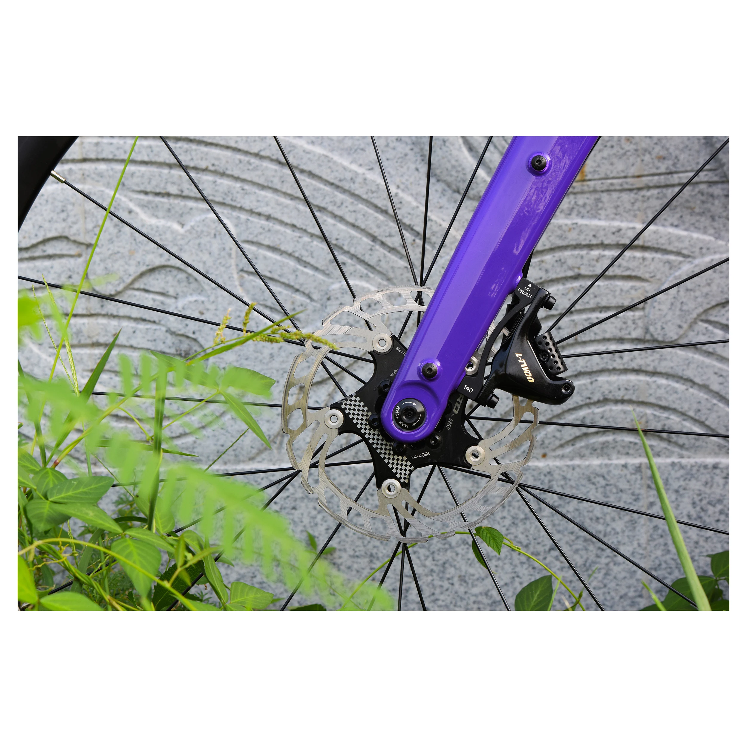 Hot selling ebike purple black color hydraulic disc brake braking system 36V electric road bicycle bike