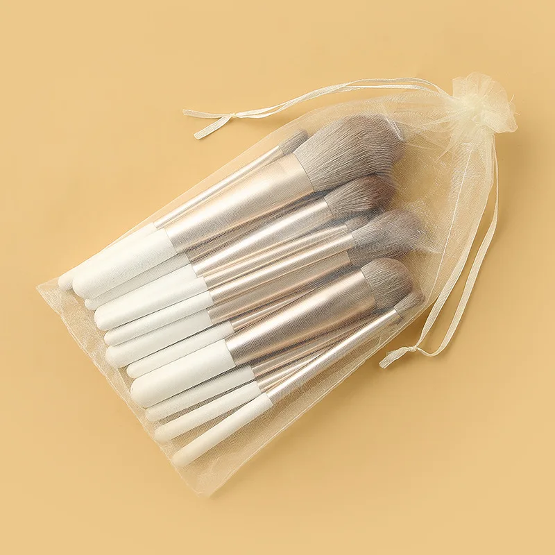 2022 new style vegan makeup brushes 13pcs professional makeup brush set private label