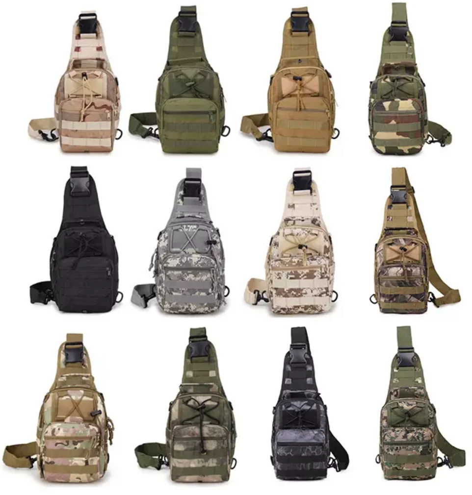 Wholesale Cross Body Sling Bag Tactical Camping Hiking Shoulder rig Chest Bags molleTactical for Men Accessory Pouch