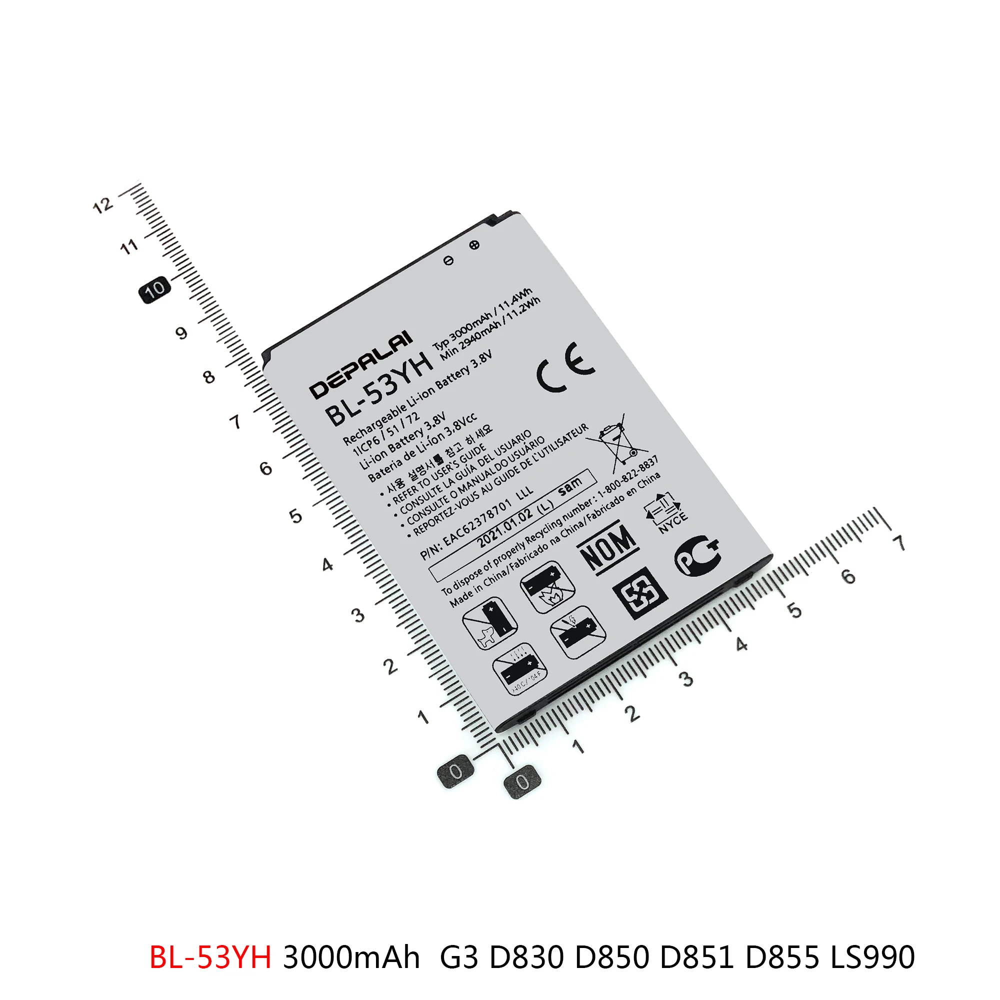 BL-53YH BL-51YF BL-42D1F батарея для LG Optimus G3 G4 G5 D830 D850 D851 LS990 H815 H818 H810 VS987 US992 H820 F700 батареи