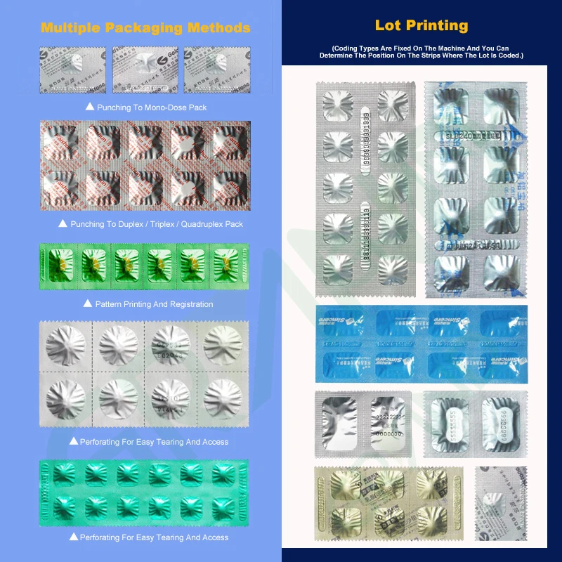 Automatic capsule and tablet Double Aluminum sealing packing machine