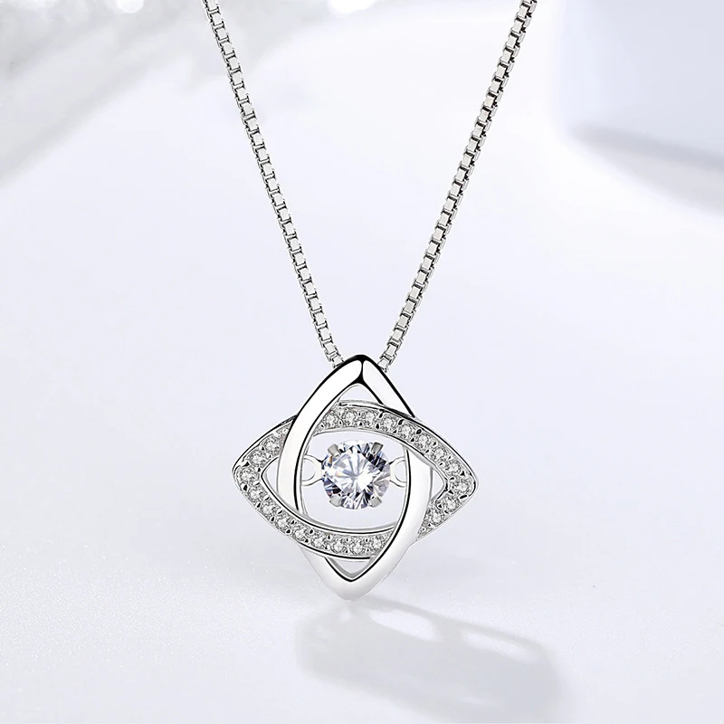 
New Hot AD. jewelry necklace sterling silver 925 Zircon cross eyes Diamond personalised pendant women necklace wholesale 