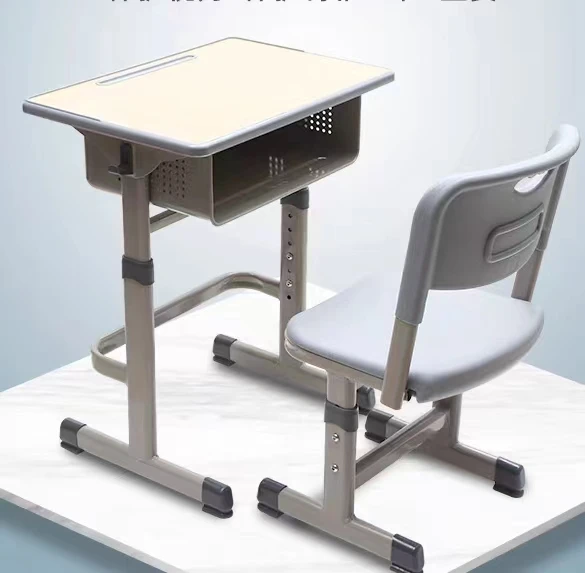 Ergonomic Kids Study Table and Chair with Wheels for Living Room Home Office and Warehouse for School