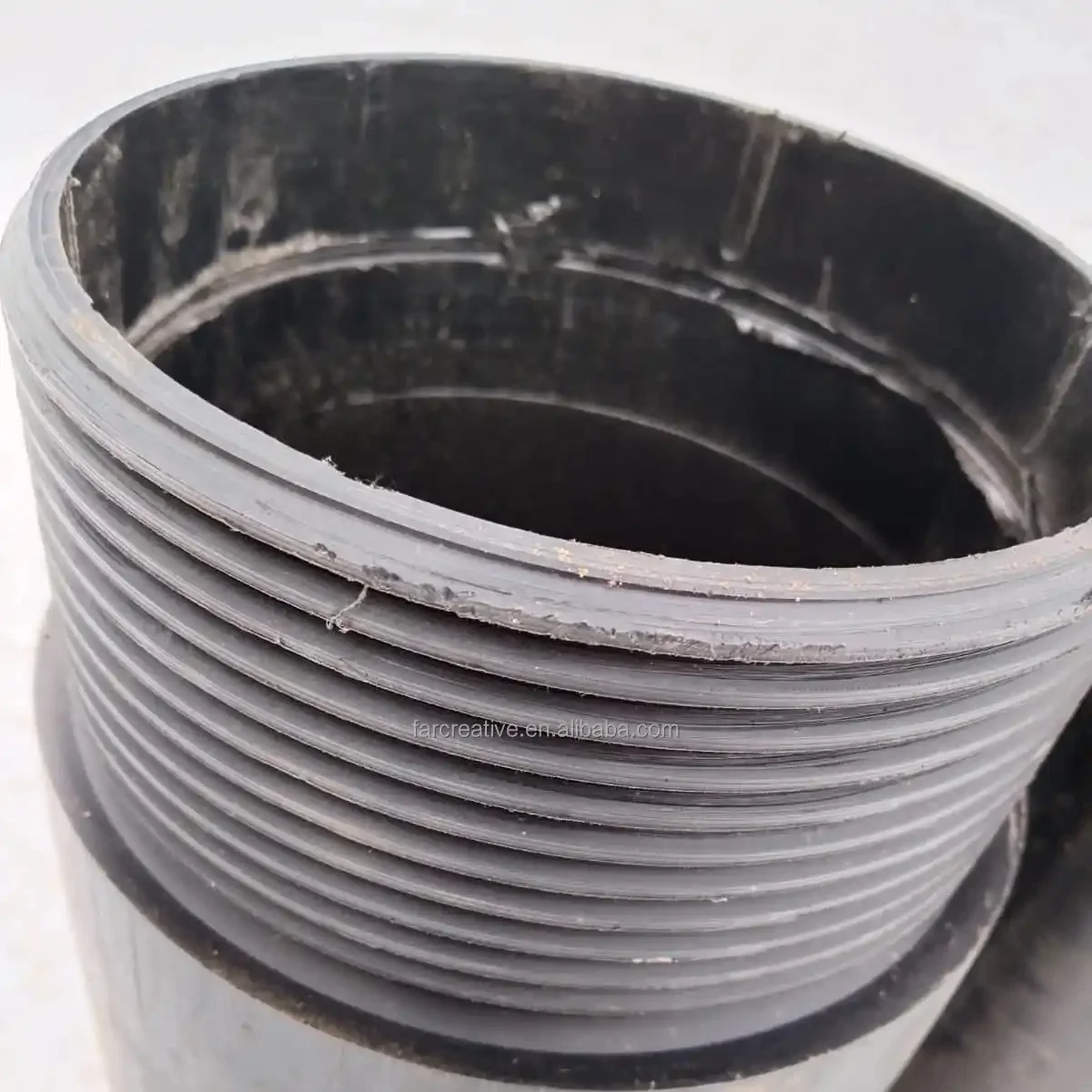 FAR CREATIVE 280mm HDPE PVC pipe automatic cutting machine  threading with chamfer