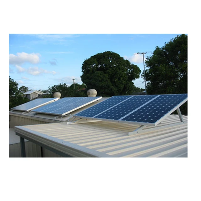 SuperSolar Aluminum structure solar roof triangle mounting rack bracket  for commercial and flat roof