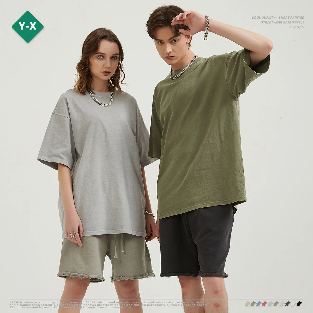 Custom Logo Tee Vintage Blank Plain Tshirt Cotton Stone Washed T-Shirt Printing Men Acid Washed T Shirt