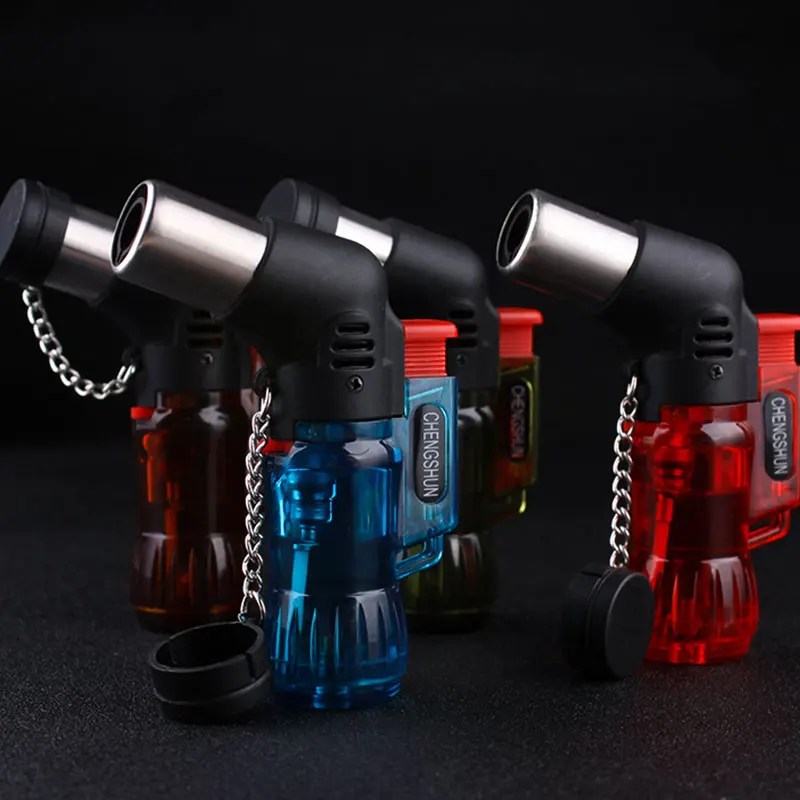 High jet Flame lighters Butane Gas lighters with Transparent body design Cheap for Sale