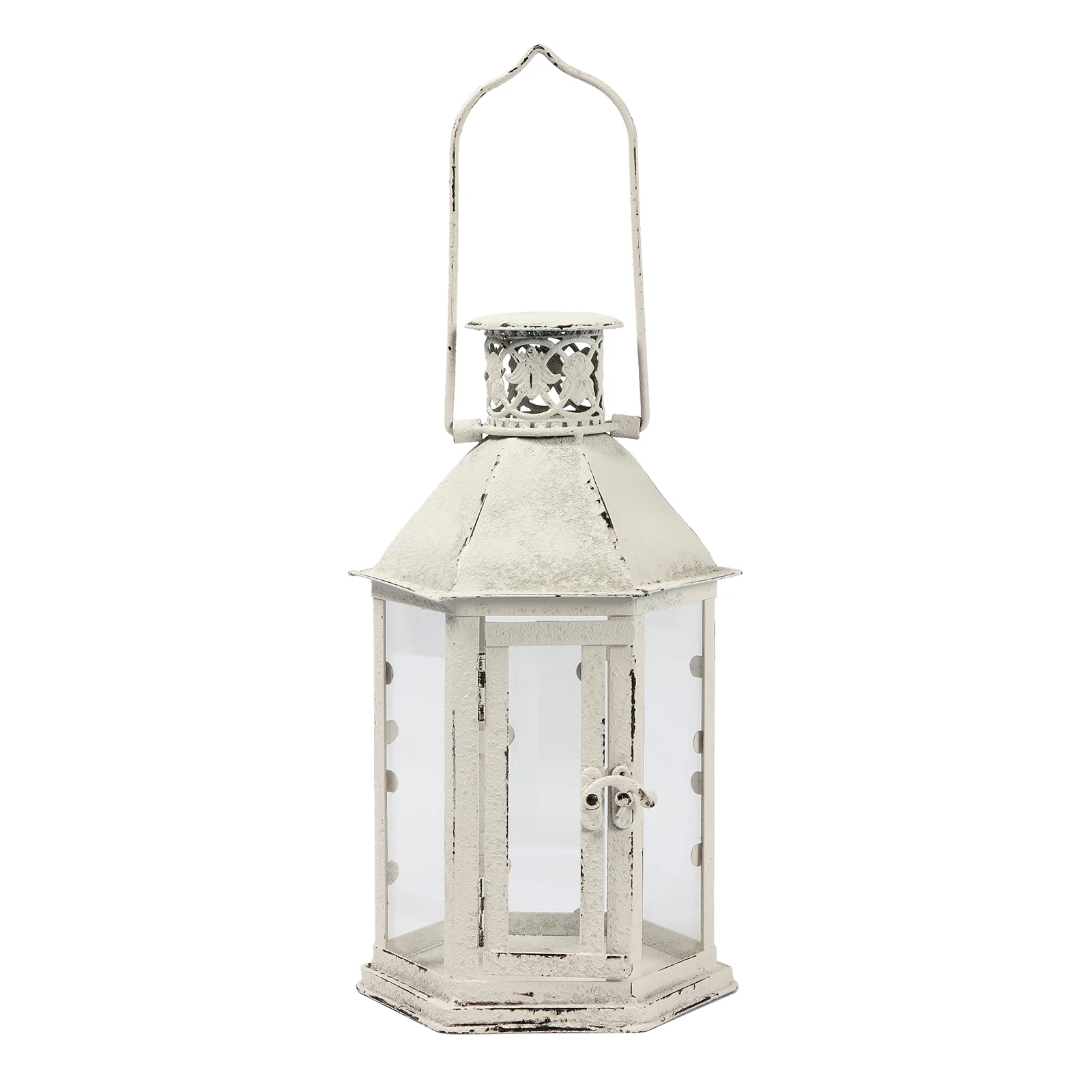 Metal And Glass Lanterns Outdoor Garden And Indoor Decorative Metal Lantern Antique Holiday Home White Decorative Metal Lantern
