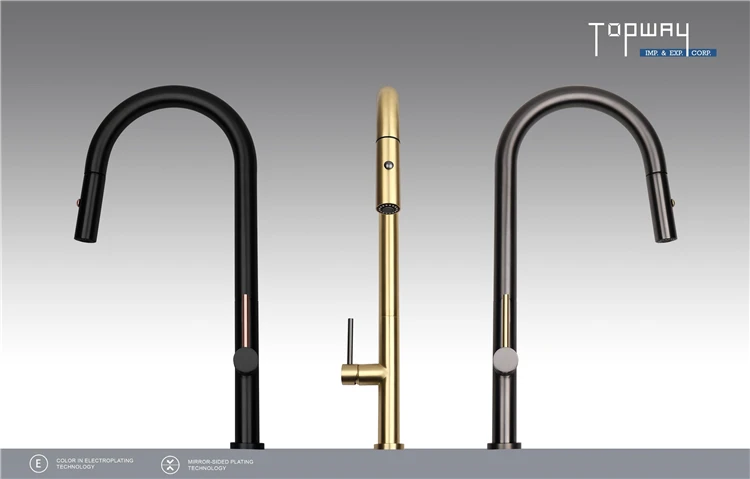 most popular 304 Stainless Steel Kitchen Taps Pull Out Pull Down Kitchen Mixer Sink Faucet Sink Kitchen Faucets With Sprayer