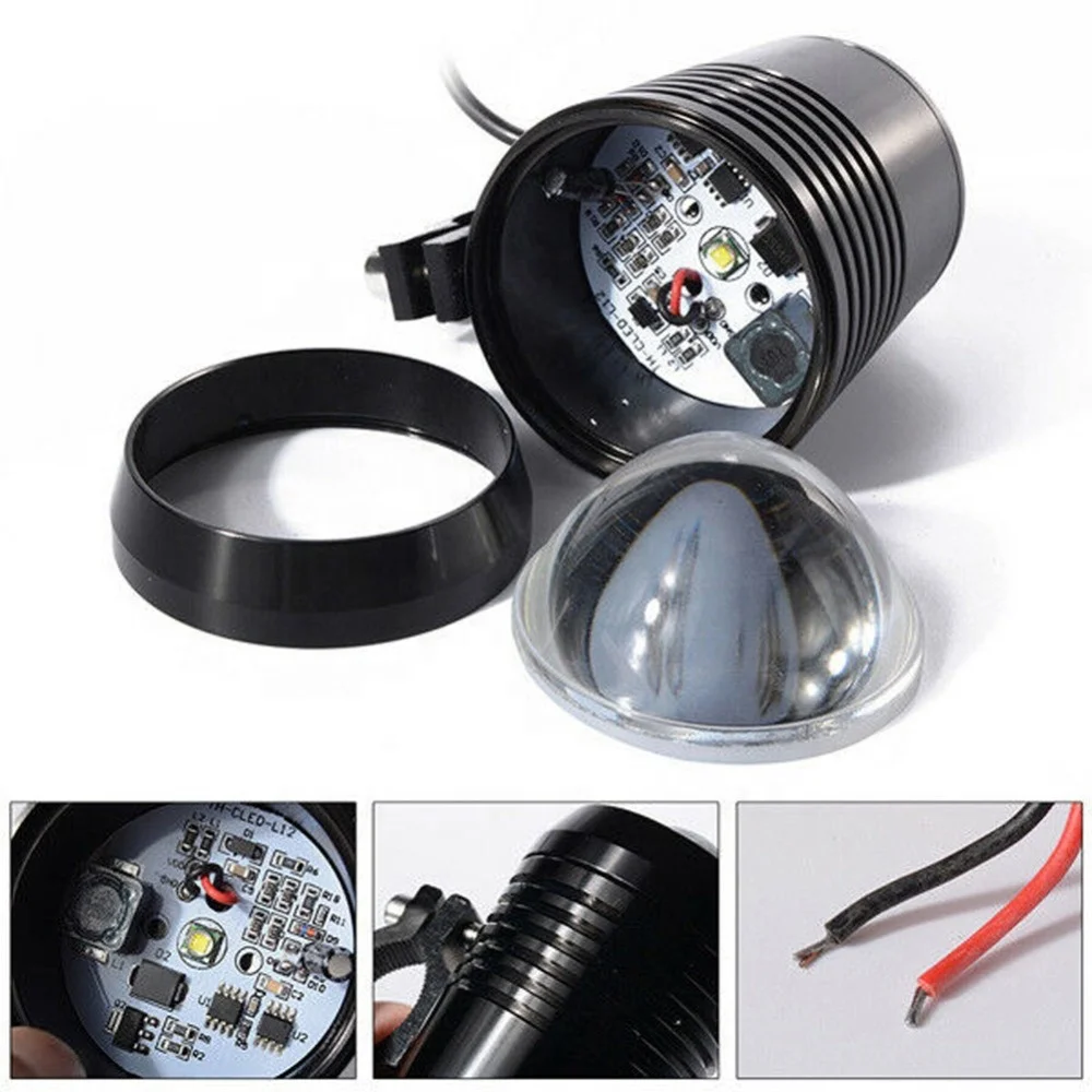 Motorcycle Headlight With Bracket Flashing Function Led Spotlight U1