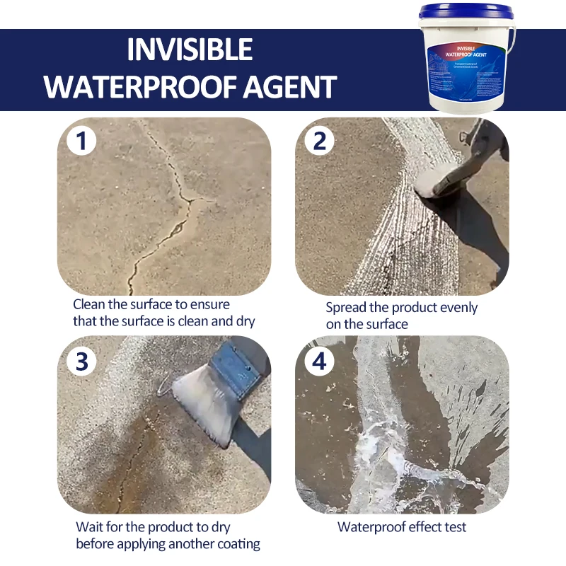 Antihumidity Waterproof Penetration Agent  Waterproofing Paint Transparent Waterproof Sealant