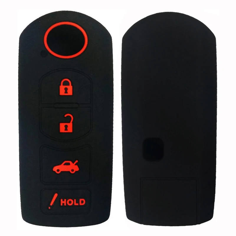 Silicone Keyless Entry Remote Control car key fob shell key case for mazda 3 buttons