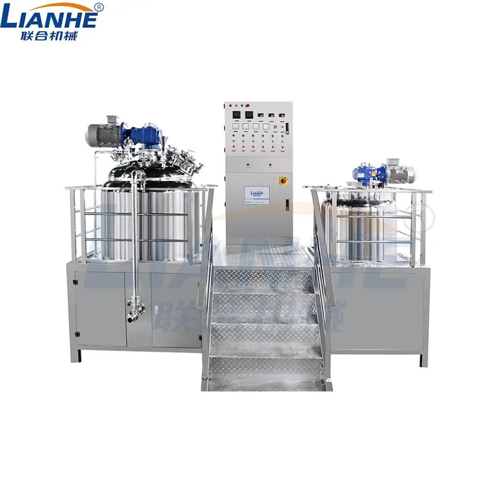 Вакуумная машина для гомогенизации смеситель для косметических вакуумный миксер сливки мазь эмульгатор