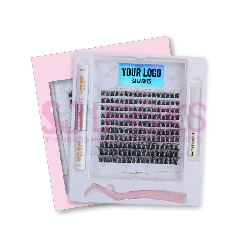 Professional individual flare lashes DIY Lash Kit Wholesale price and free OEM design