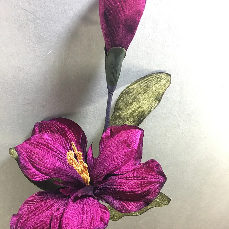 Оптовая продажа, высококачественный двухсторонний золотой цветок clivias, украшение, многоцветный цвет ручной работы, прямые продажи с завода