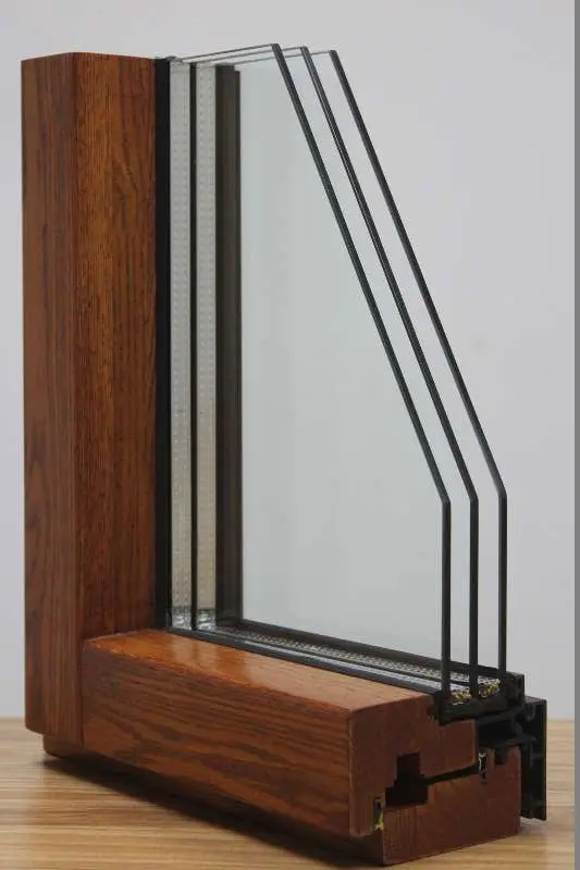 Европейский дизайн тонкий каркас с алюминиевой облицовкой Тройное стекло наклоном и поворотом окна дома