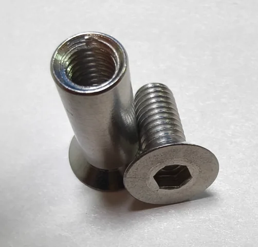 Hex Socket Flat Head Stainless Steel Rivet Bushing Sleeve Nut 6mm Binding Screw Nut M6