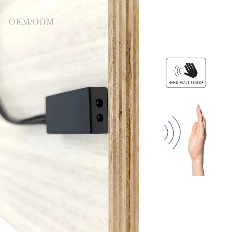 New Patented LED Ultra-Thin Cabinet Hand Sweep Sensor Switch 6A 72W DC12V24V Control Switch Hand Sweep Control DC Connection