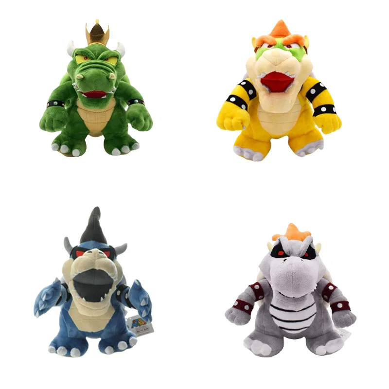 Allogogo Hot Selling Famous Popular Japan Anime Cartoon Dolls Fire Dragon Bowser Super-Marios Stuffed Plush Toys